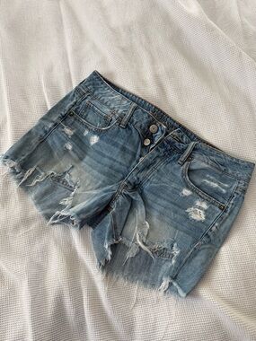 American Eagle Outfitters Light Blue Tomgirl Denim Shorts